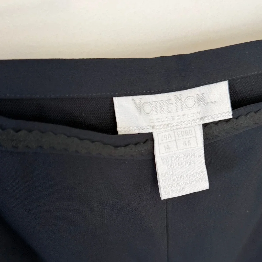Votre Nom Collection Black Dress Pants Women's Sz 14‎ Straight Leg